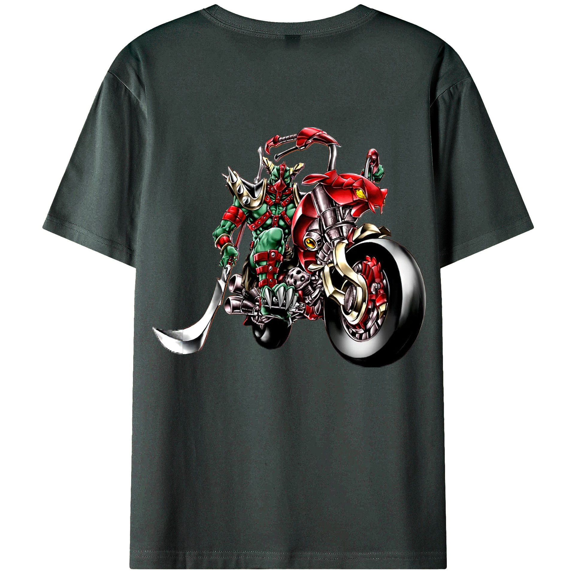 （画像用） 遊☆戯☆王 Yu-Gi-Oh! 綿100％ メンズ半袖Tシャツ（バックプリント） 通気性